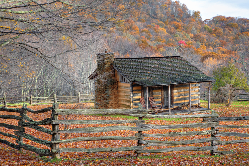 old log cabin